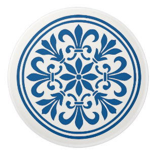 Blauw & Wit Portugees Azulejo Stijl Keramische Kno Knop