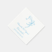 Blauw & Wit Proost op 30 Jaar Verjaardag Servetten (Hoek)