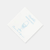 Blauw & Wit Proost op 30 Jaar Verjaardag Servetten (Hoek)