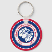 blauw wit proverb eik Acorn Plant Sleutelhanger (Voorkant)