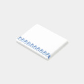 Blauw Wit Racing Zeilboten Sticky Notes (Schuin)