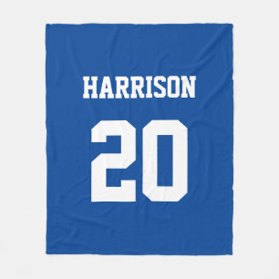 Blauw wit referentienummer Varsity Sport Fleece Deken