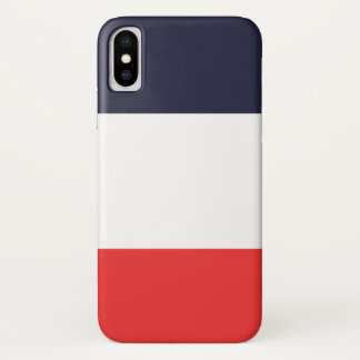 Blauw Wit & Rode Strepen Gestreept Case-Mate iPhone Case