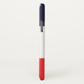 Blauw Wit & Rode Strepen Gestreept Case-Mate iPhone Case (Achterkant / rechts)