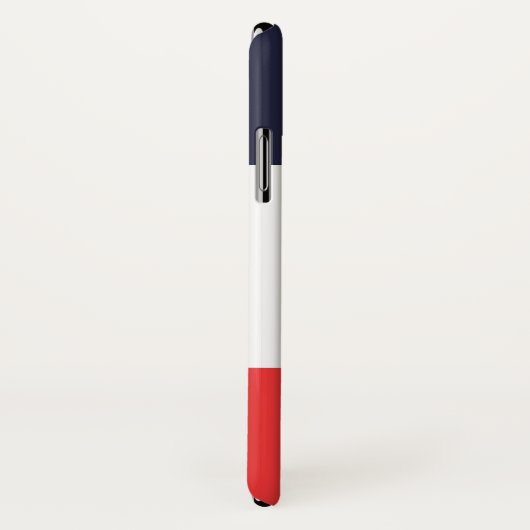 Blauw Wit & Rode Strepen Gestreept Case-Mate iPhone Case (Achterkant / rechts)