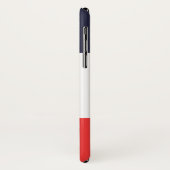 Blauw Wit & Rode Strepen Gestreept Case-Mate iPhone Case (Achterkant/links)