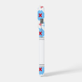 Blauw wit rood iPhone hoesje (Linkerkant)