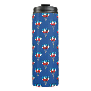 Blauw Wit Rood Patriottische Ballonnen Thermosbeker