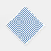 Blauw Wit Ruitpatroon Servet (Hoek)