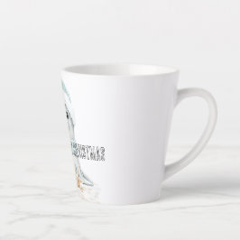 Blauw Wit Santa Hat Sjaal Seal Kerstmis Latte Mok