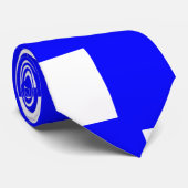 Blauw-wit schaakbord stropdas (Opgerold)