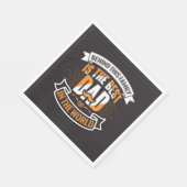 Blauw Wit Sinaasappel Vaders Dag Familie De Beste  Servet (Hoek)