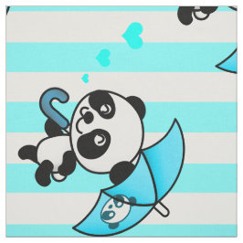 Blauw wit Snoep gestreept Stof