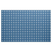 Blauw wit Snowflake patroon Stof (Fat Quarter)
