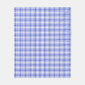 Blauw wit speldenschaal 2 fleece deken (Voorkant)