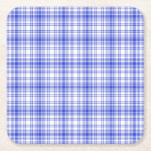 Blauw wit speldenschaal 2 kartonnen onderzetters (Voorkant)