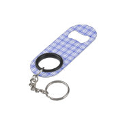 Blauw wit speldenschaal 2 mini flessenopener (Achterkant Gekanteld)