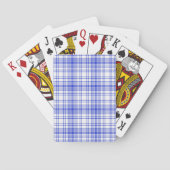 Blauw wit speldenschaal 2 pokerkaarten (Achterkant)