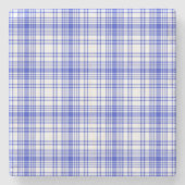 Blauw wit speldenschaal 2 stenen onderzetter (Voorkant)