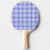 Blauw wit speldenschaal 2 tafeltennisbatje (Voorkant)