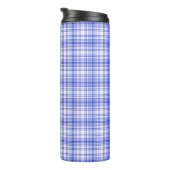 Blauw wit speldenschaal 2 thermosbeker (Geroteerd rechts)