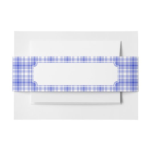 Blauw wit speldenschaal 2 uitnodigingen wikkel (Voorkant Voorbeeld)