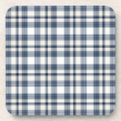 Blauw wit speldenstaart 1 bier onderzetter (Voorkant)