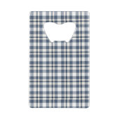 Blauw wit speldenstaart 1 creditkaart flessenopener (Voorkant)