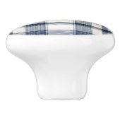 Blauw wit speldenstaart 1 keramische knop (Zijkant)
