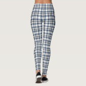 Blauw wit speldenstaart 1 leggings (Achterkant)