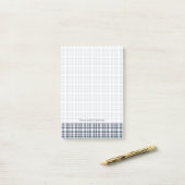 Blauw wit speldenstaart 1 post-it® notes (Op bureau)