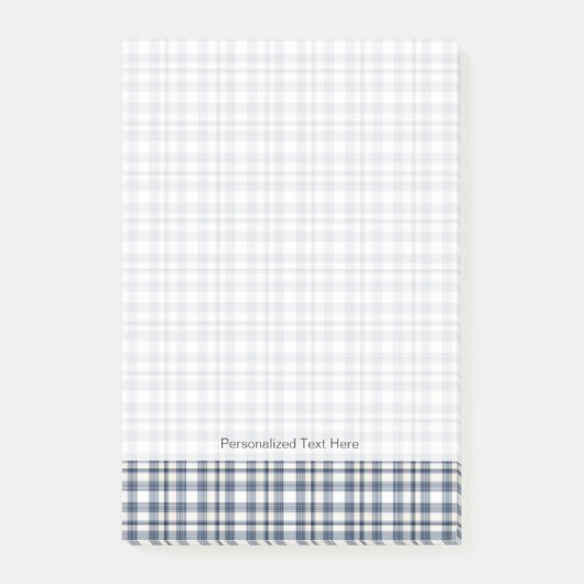 Blauw wit speldenstaart 1 post-it® notes (Voorkant)