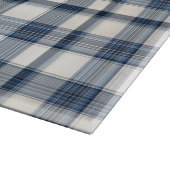 Blauw wit speldenstaart 1 snijplank (Hoek)