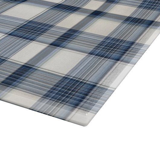 Blauw wit speldenstaart 1 snijplank (Hoek)