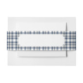 Blauw wit speldenstaart 1 uitnodigingen wikkel (Voorkant Voorbeeld)