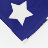 Blauw wit sterren patroon decoratief fleece deken (Hoek)