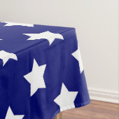 Blauw wit sterren patroon decoratief tafelkleed (Voorbeeld)