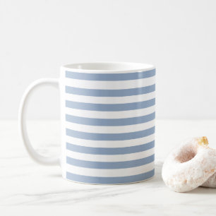Blauw & Wit Streep Mok