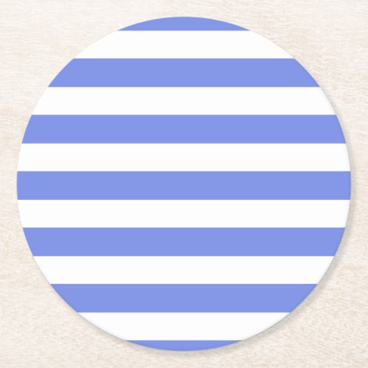 Blauw/Wit strepen onderzetter set (Voorkant)