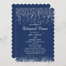 Blauw Wit String Lights Winter Repetitie Diner