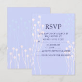 Blauw & Wit Tak Design RSVP Kaartje (Voorkant / Achterkant)