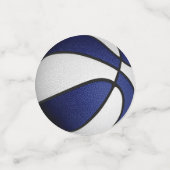 Blauw-wit team kleurt basketbalfeest confetti (Kleine voorkant)