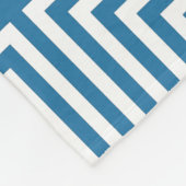 Blauw & Wit Tiled Nested Box Herhaal Patroon Fleece Deken (Hoek)