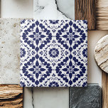 Blauw Wit Traditioneel Symmetrisch Eenvoudig Abstr Tegeltje<br><div class="desc">Deze Blue White Traditional Symmetrical Simple Abstract keramische tegel voegt een vleugje elegantie toe aan elke ruimte. Deze tegel heeft een prachtig indigoblauw geometrisch patroon en combineert modern design met een traditionele esthetiek. Perfect voor het verbeteren van badkamers, keukens of accentmuren, de chique en verfijnde look maakt het een veelzijdig...</div>