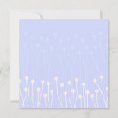 Blauw & Wit Twig Design Verjaardag Uitnodigen Kaart (Achterkant)