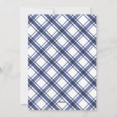 Blauw Wit Vakantie Fotokaart Feestdagenkaart (Achterkant)