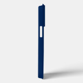 Blauw-wit van het initiaal van monogram aanpassen Case-Mate iPhone case (Achterkant / Rechts)