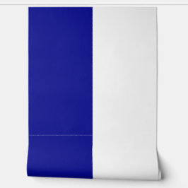 Blauw Wit Verticaal Groot Streepjespatroon Behang