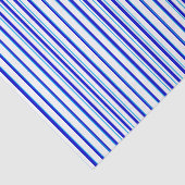 Blauw wit - verticaal Stripes - Cool modern patroo Tissuepapier (Detail)