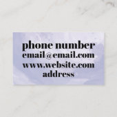 Blauw-wit Visitekaartje met QR-code (Achterkant)